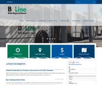 Blinetransit.com(B-Line) Screenshot
