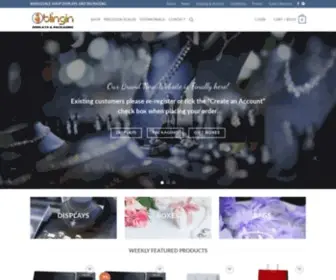 Blingin.com.au(Blingin Shop Displays) Screenshot