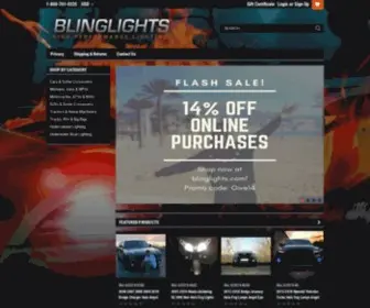 Blinglights.com(Vehicle Performance Lighting) Screenshot