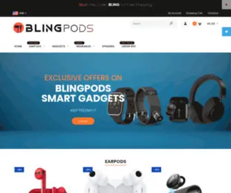 Blingpods.com(Best Marketplace for Headphones and Smart Watches) Screenshot