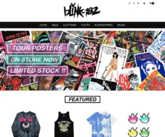 Blink182Merch.com(The official Blink) Screenshot