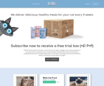 Blinkcats.co.uk(Cat food subscription) Screenshot