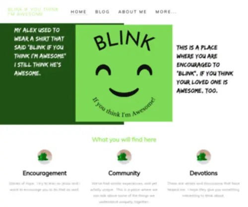 Blinkifyouthinkimawesome.com(BLINK IF YOU THINK I'M AWESOME) Screenshot