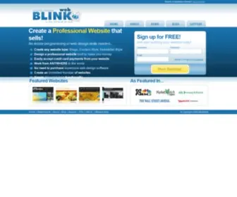 Blinkweb.com(Free Internet Marketing Website or Blog) Screenshot