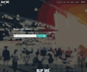 Blipme.com(Connecting you to your prospects with a blip) Screenshot