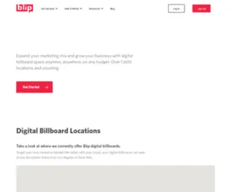 Blipmedia.com(Fast, Flexible, Recognition Building Billboards) Screenshot