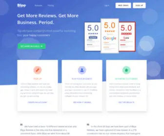 Blippreviews.com(Tap into your company's most powerful marketing tool) Screenshot