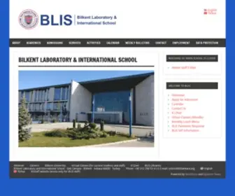 Blisankara.org(Bilkent Laboratory and International School) Screenshot
