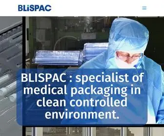 Blispac.fr(Spécialisée en emballages et conditionnement en salle blanche) Screenshot