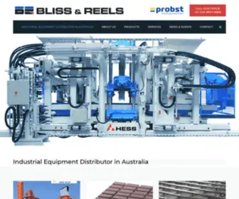 Blissandreels.com.au(Industrial Equipment Distributor) Screenshot