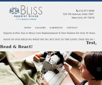 Blissapparelgroup.com(Wholesale Clothing) Screenshot