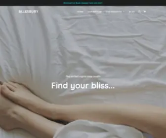 Blissbury.com(Pillow, Stomach Sleeping Pillow, Contour Pillow, Ear Pillo) Screenshot