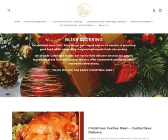 Blisscatering.com.sg(Bliss Catering) Screenshot