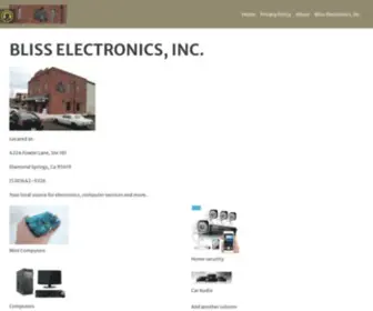 Blisscomputer.com(Bliss Electronics) Screenshot
