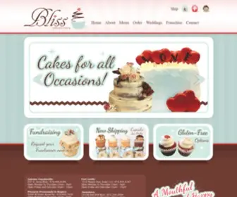 Blisscupcakecafe.com(Bliss Cupcake Cafe) Screenshot