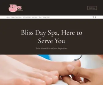 Blissdayspa.biz(Bliss Day Spa Houston) Screenshot