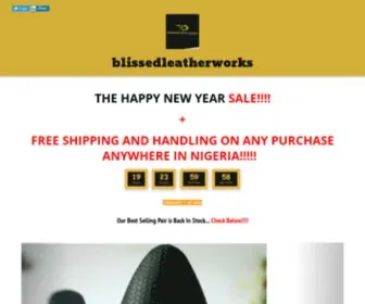 Blissedleatherworks.com(Be Happy) Screenshot