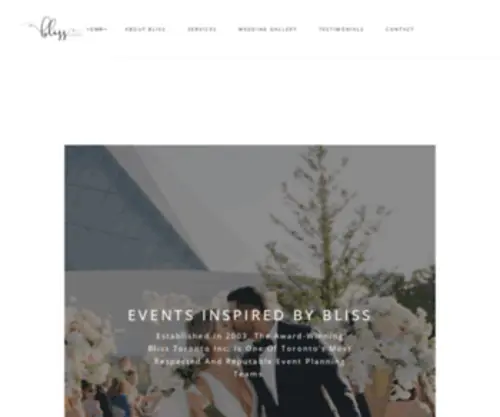 Blissevents.ca(Bliss Toronto Inc) Screenshot