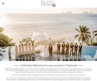 Blisseventthailand.com(Bliss Events Management and Wedding Planning in Thailand) Screenshot