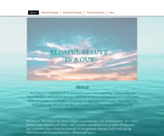 Blissfulbeautyin-Out.com(About) Screenshot