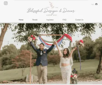 Blissfuldesigndecor.com(Wedding Rentals) Screenshot