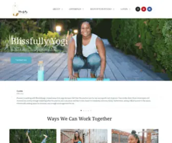 Blissfullyyogi.org(Blissfully Yogi) Screenshot