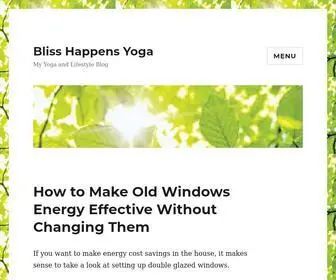Blisshappensyoga.com(My Yoga and Lifestyle Blog) Screenshot