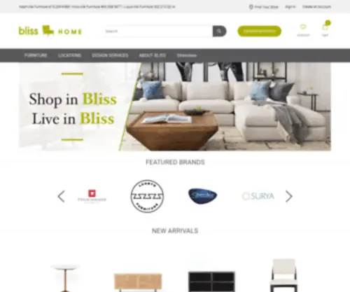 Blisshomefurniture.com(Bliss Home Furniture) Screenshot