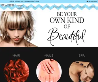 Blissinboca.com(Bliss Salon) Screenshot