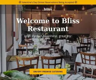 Blissli.com(Bliss restaurant) Screenshot