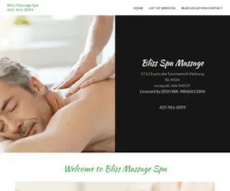 Blissmassage.net(Bliss Spa Massage) Screenshot