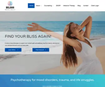 Blissmentalhealth.com(Bliss Mental Health) Screenshot