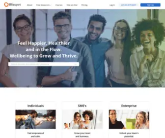 Blisspot.com(Personal Development Community) Screenshot
