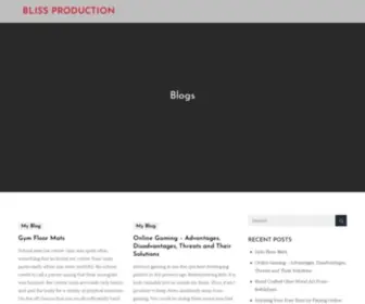 Blissproductionsny.com(Bliss Production) Screenshot