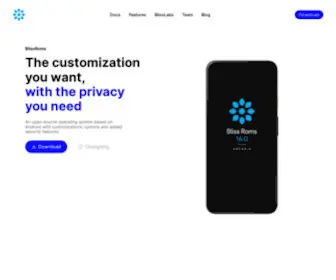 Blissroms.com(Bliss ROMs) Screenshot