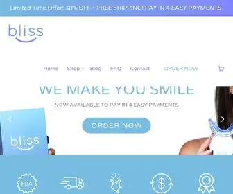 Blisswhitening.com(Bliss Teeth Whitening) Screenshot