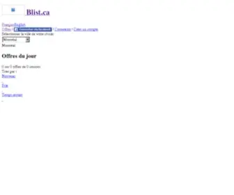 Blist.ca(Site is undergoing maintenance) Screenshot