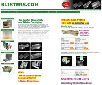 Blisters.com(We carry stock and custom blisters) Screenshot