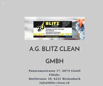 Blitz-Clean.ch(Gebäudereinigung) Screenshot