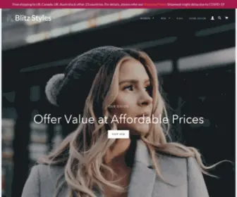 Blitz-STyles.com(Blitz-Styles, Unique Collection, Low Prices, Free Shipping fashionable clothing, jewelry, shoes, handbags, beauty & accessories) Screenshot