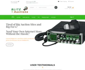 Blitzauctions.com(CB and Ham Radio Sales and Listings at Blitz Auctions) Screenshot