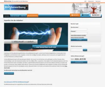 Blitzbewerbung24.de(Die innovative Form der Bewerbung) Screenshot