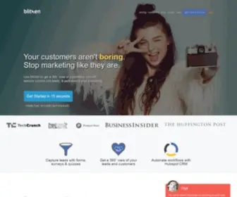 Blitzen.com(Blitzen is the easiest SMB personal marketing platform) Screenshot