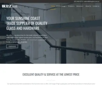 Blitzglass.com.au(Quality Glass and Hardware) Screenshot