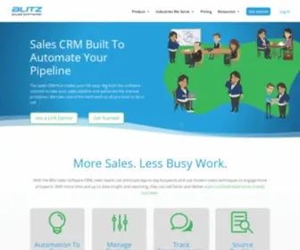 Blitzleadmanager.com(Sales CRM software to accelerate your contact management. Blitz) Screenshot