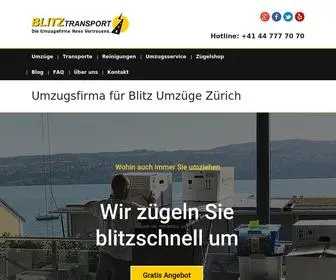 Blitztransport.ch(Umzugsfirma f) Screenshot