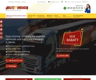 BlitzumZuege.Berlin(Umzugsunternehmen Berlin) Screenshot