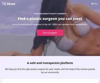 Blixee.co.uk(Best UK Plastic Surgeons & Cosmetic Surgery Reviews) Screenshot