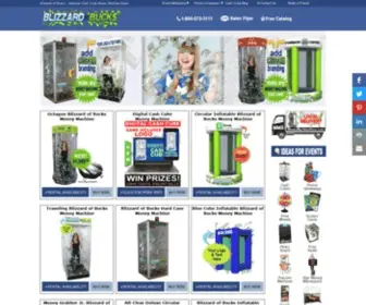 Blizzard-OF-Bucks.com(Cash Cube Money Machine Sales Rentals and Manufacturing) Screenshot