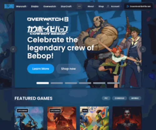 Blizzard.com(Blizzard Entertainment) Screenshot